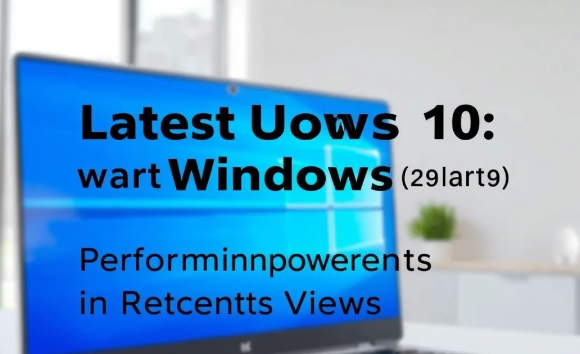 Performance Improvements in Recent Updates