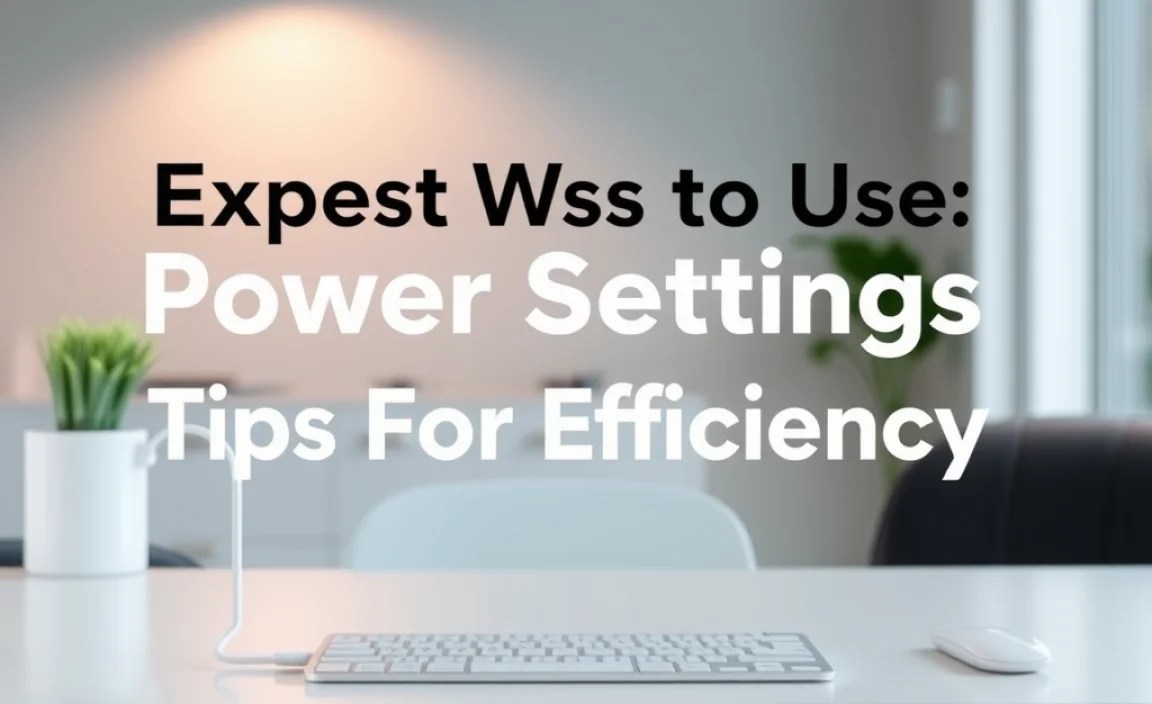 Power Settings for Mac Users