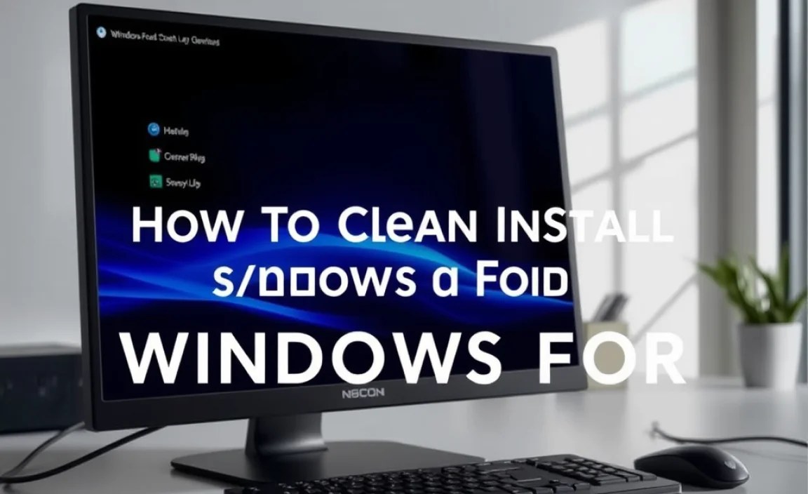 Preparing for the Clean Install