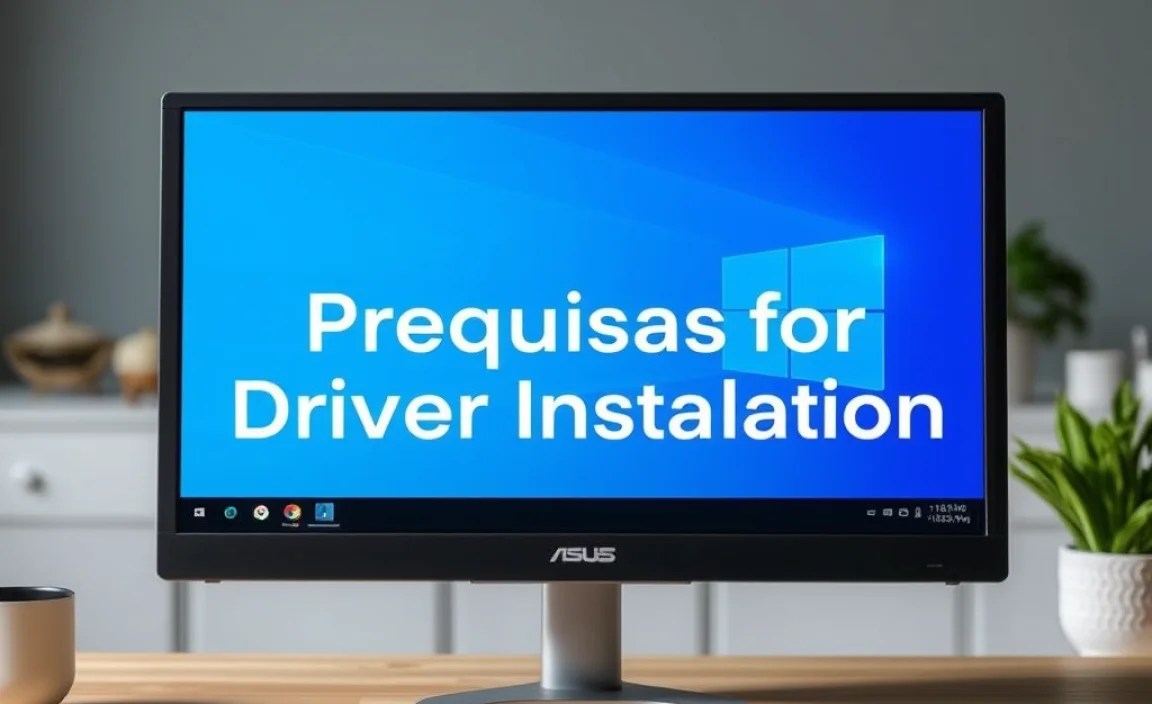 Prerequisites for Driver Installation