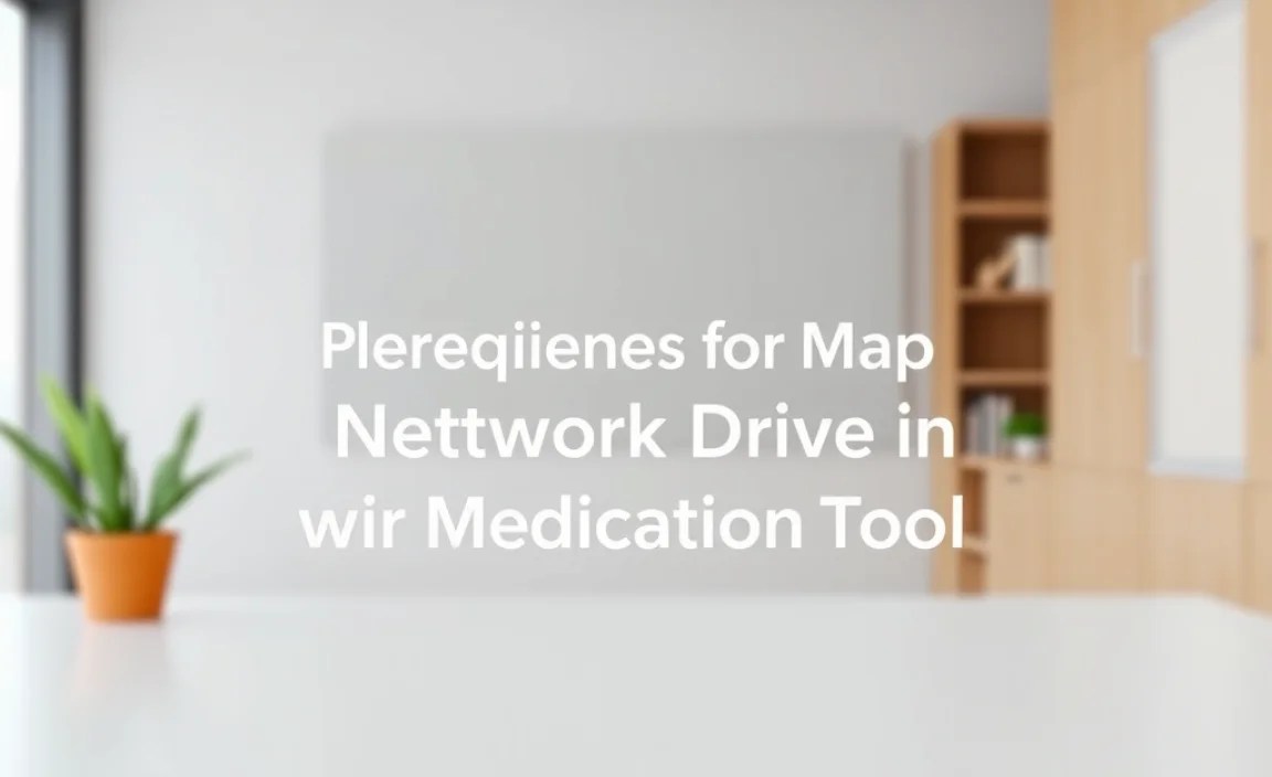 Prerequisites for Mapping a Network Drive