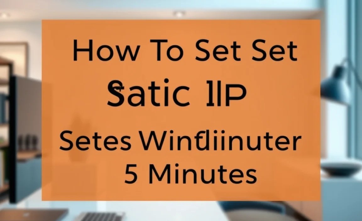 Prerequisites for Setting a Static IP