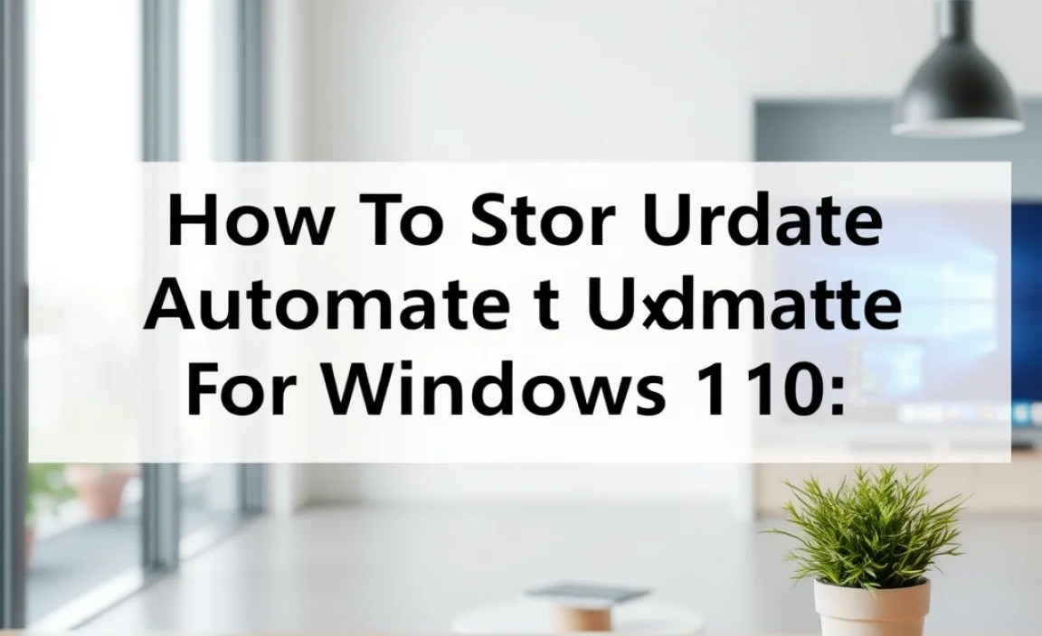 Reasons to Disable Automatic Updates