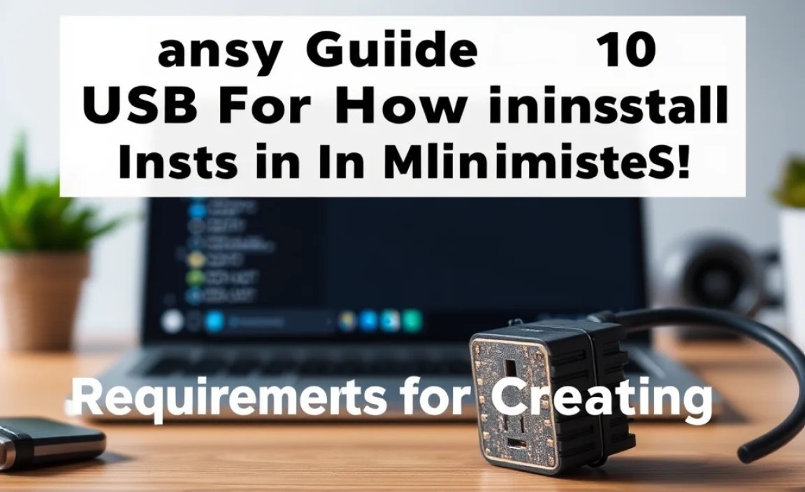 Requirements for Creating a Bootable USB