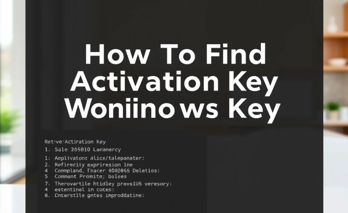 Retrieving Activation Key from Command Prompt
