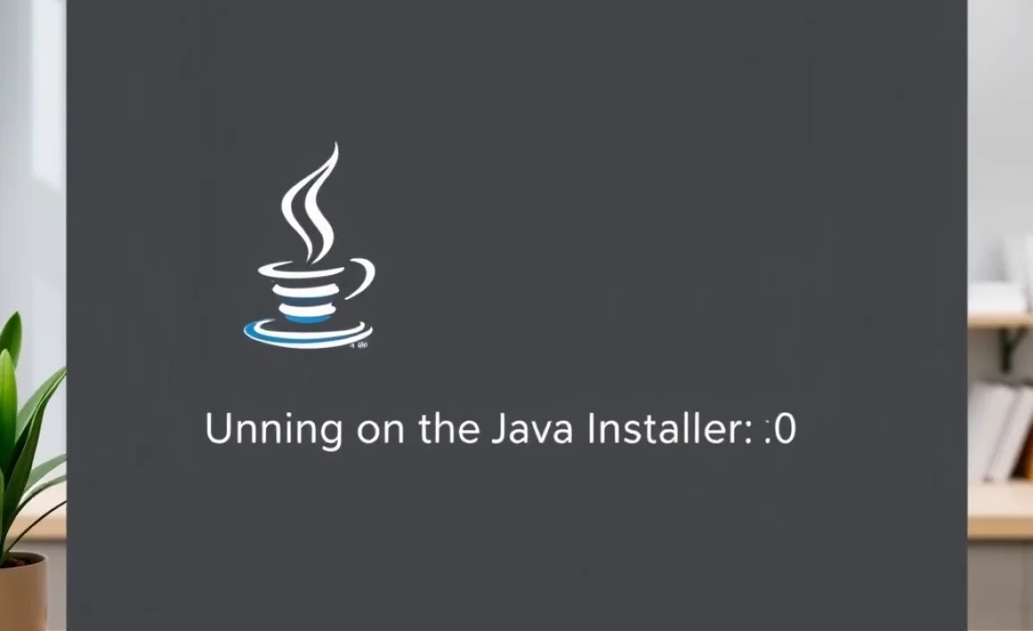 Running the Java Installer