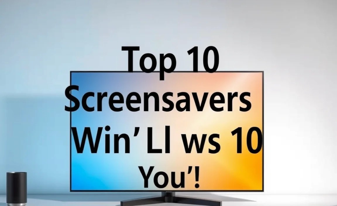 Screensaver for Windows 10