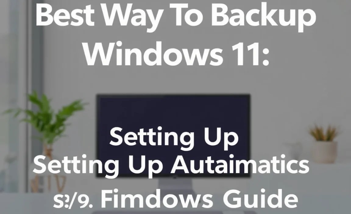 Setting Up Automatic Backups in Windows 11