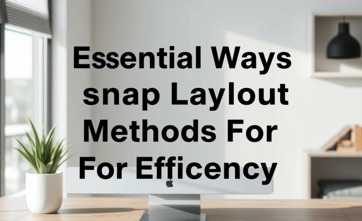 Setting Up Snap Layouts on Your Device