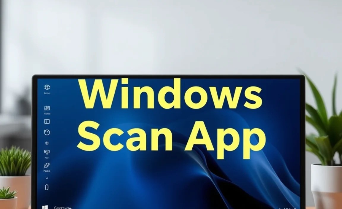 Setting Up the Windows Scan App