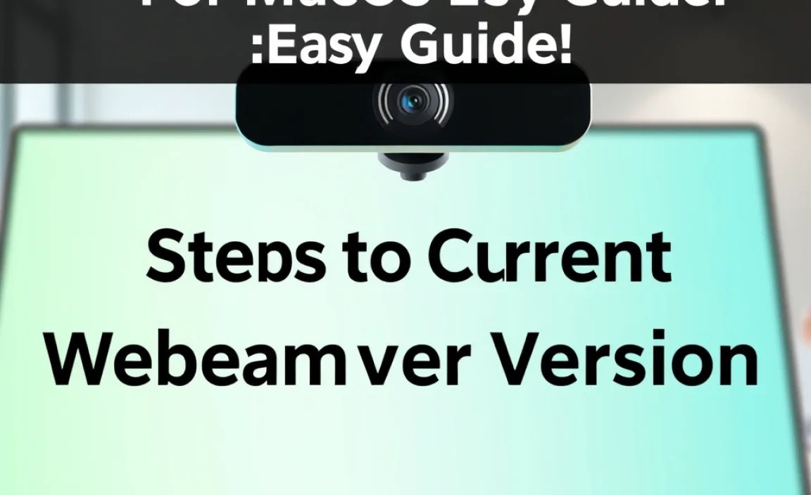 Steps to Check Current Webcam Driver Version