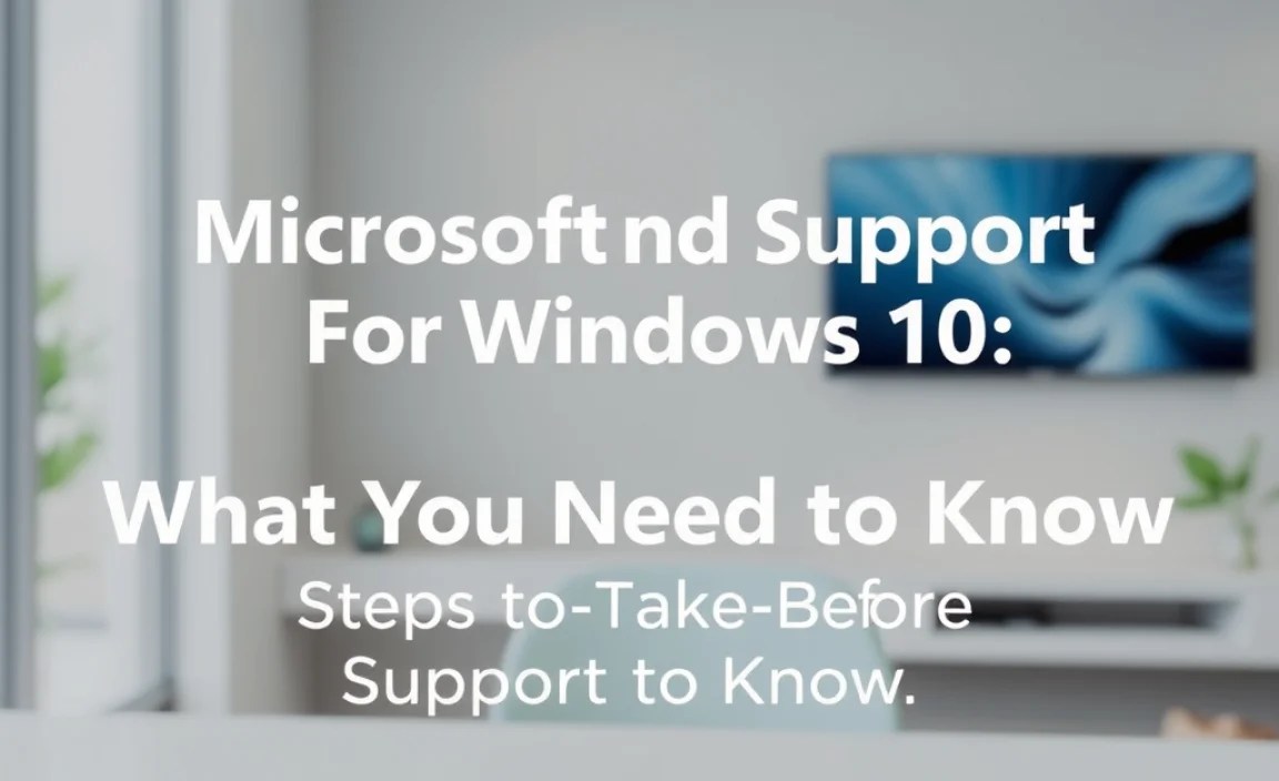 Steps to Take Before Support Ends