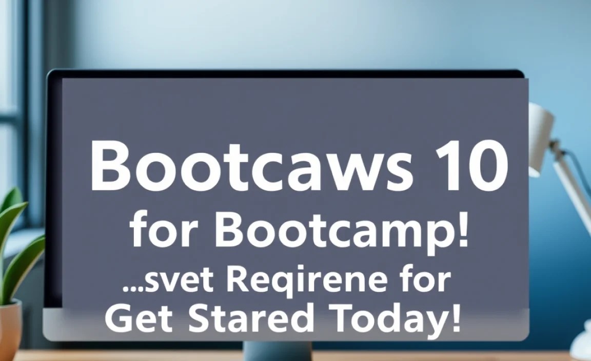 System Requirements for Bootcamp