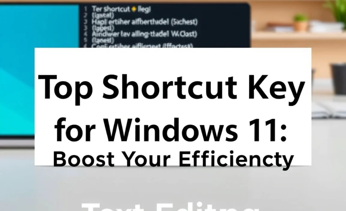 Text Editing Shortcuts