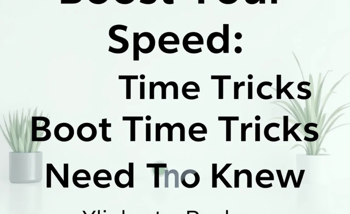 Tricks to Reduce Boot Time