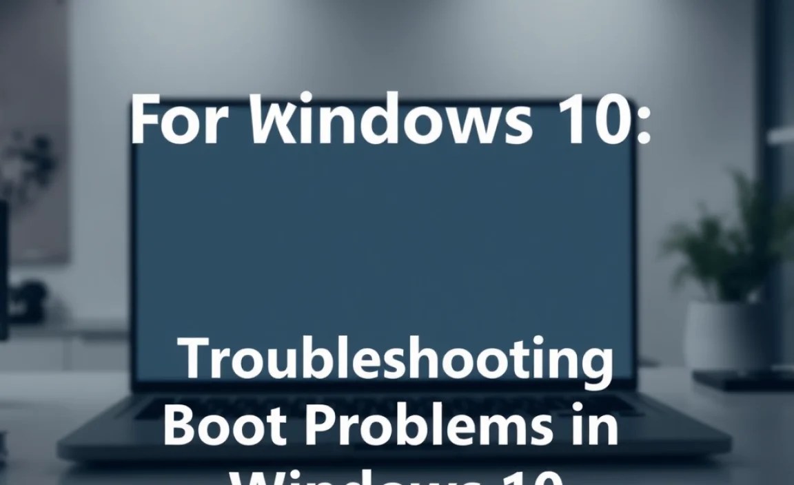 Troubleshooting Boot Problems in Windows 10