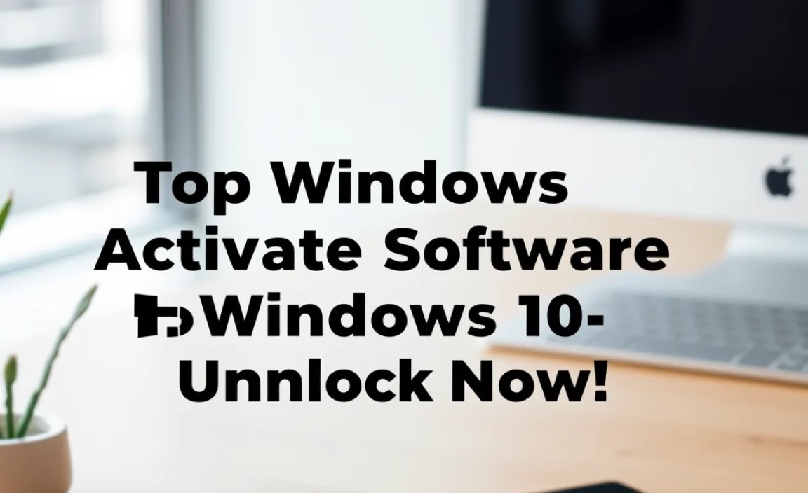 Types of Windows Activation Software