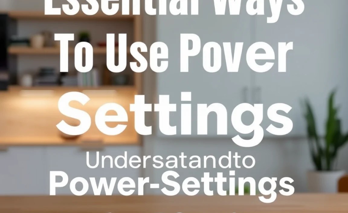 Understanding Power Settings