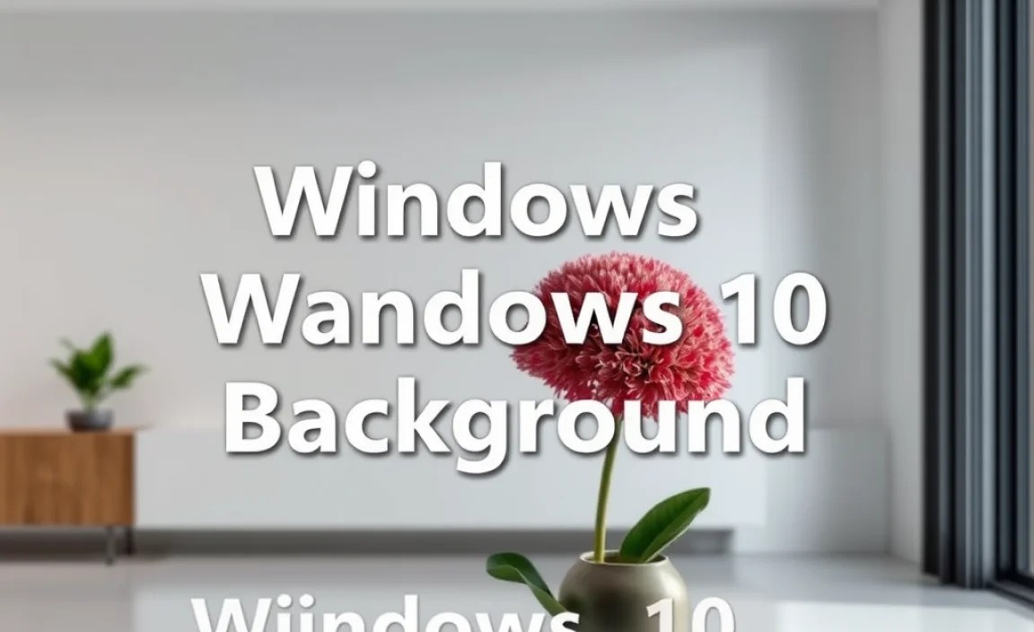 Understanding Windows 10 Background Options