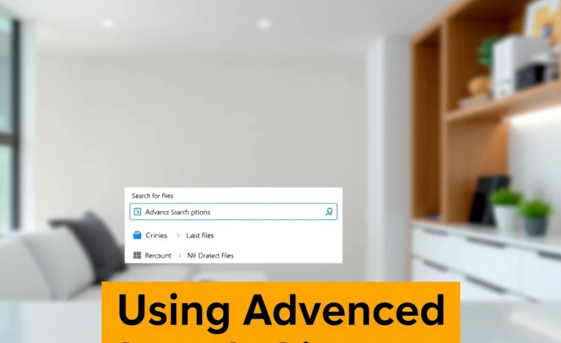 Using Advanced Search Options