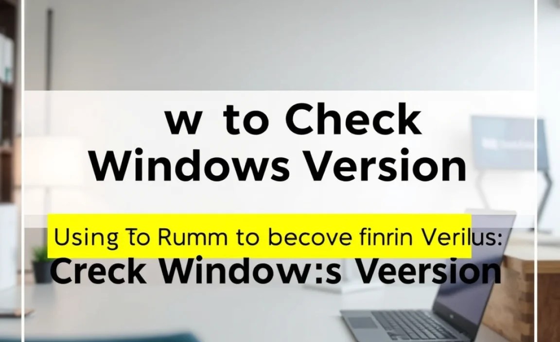 Using Run Command to Check Windows Version