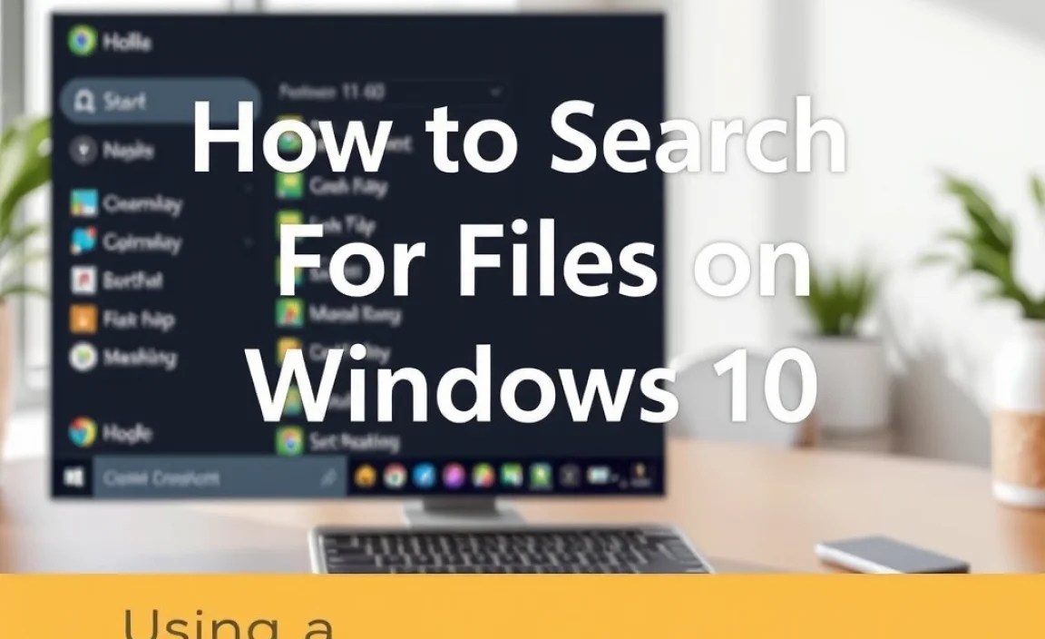 Using the Windows 10 Search Bar