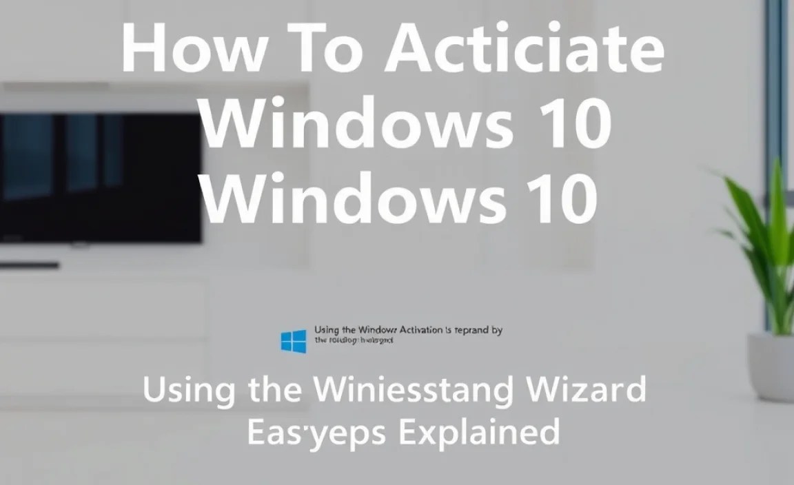 Using the Windows Activation Wizard