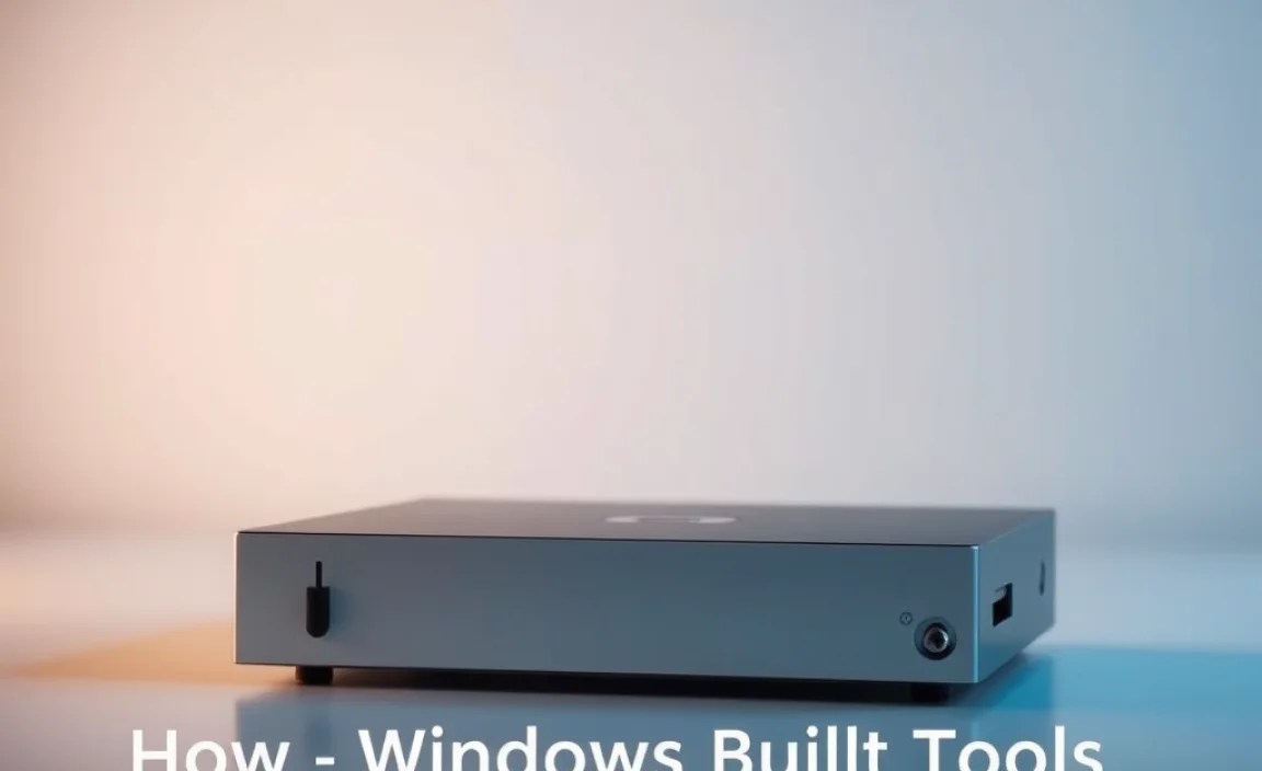 Using Windows Built-in Tools