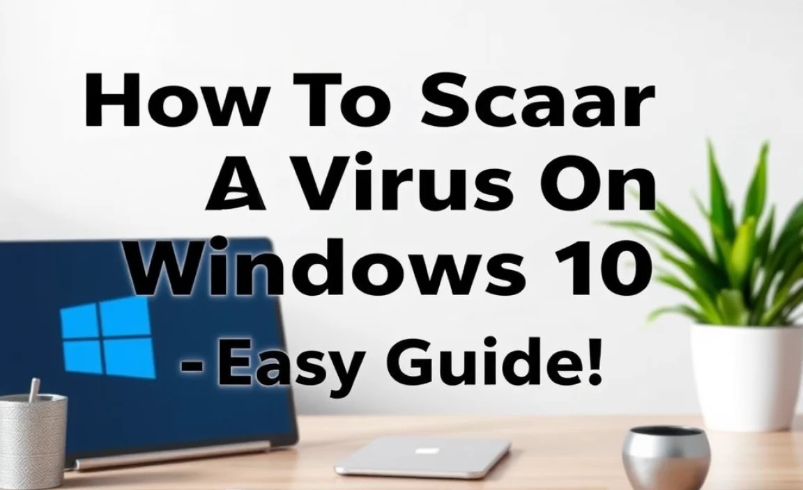Using Windows Defender for Virus Scans