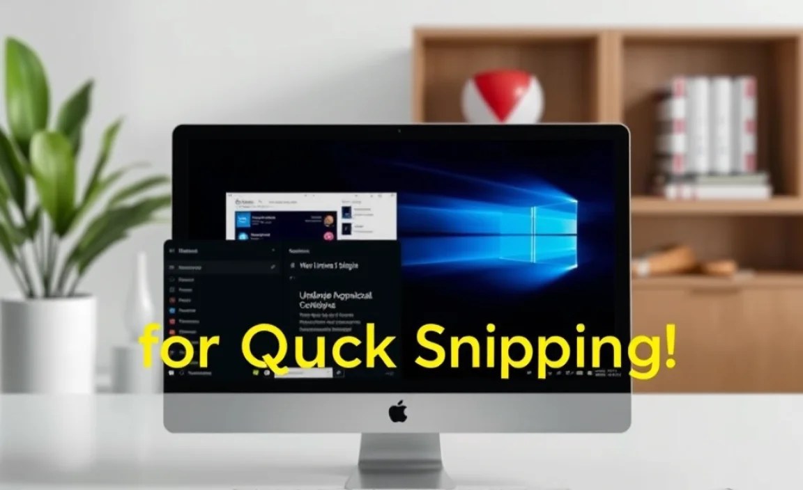 Using Windows + Shift + S for Quick Snipping
