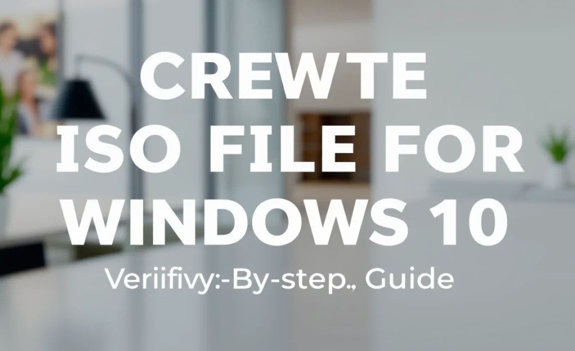Verifying the ISO File Integrity