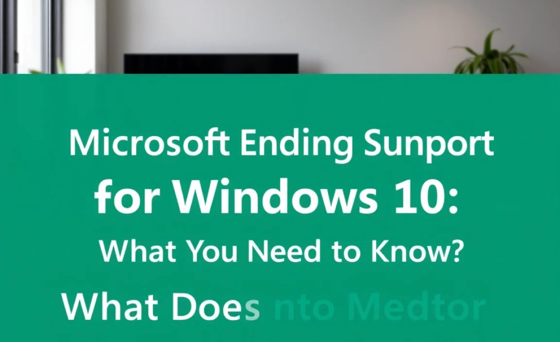 What Does Ending Support Mean for Users?