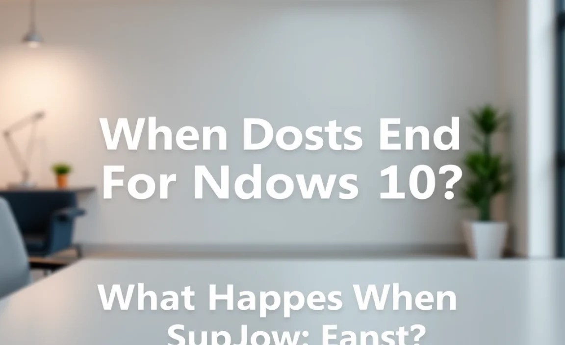 What Happens When Support Ends?