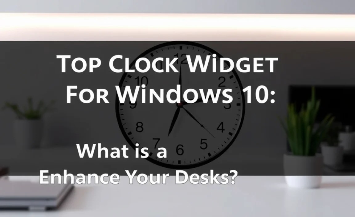 What is a Clock Widget?