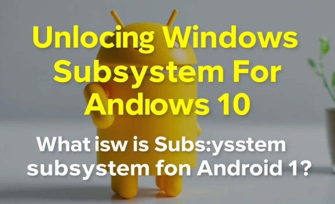 What is Windows Subsystem for Android?