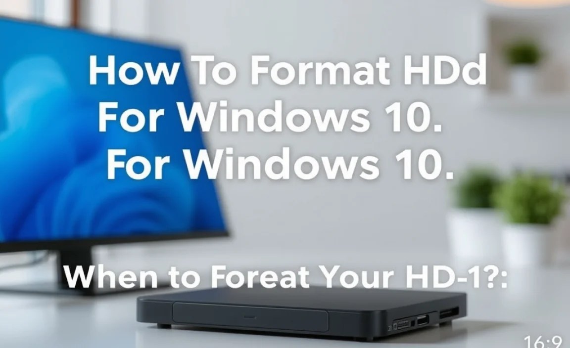 When to Format Your HDD