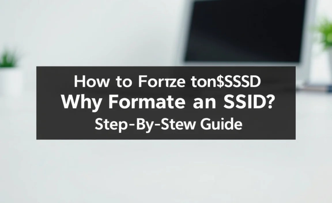 Why Format an SSD?