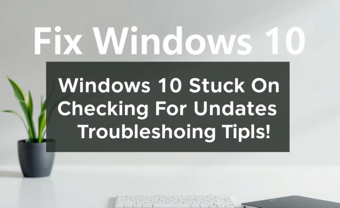 Windows 10 Stuck On Checking For Updates: Troubleshooting Tips