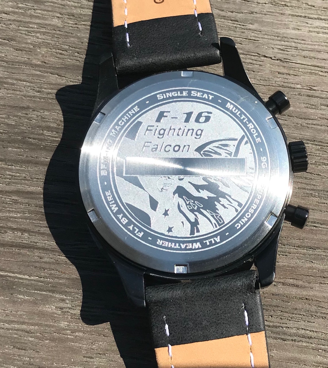 Separate Caseback with Personalized Engraving Wingman Watches