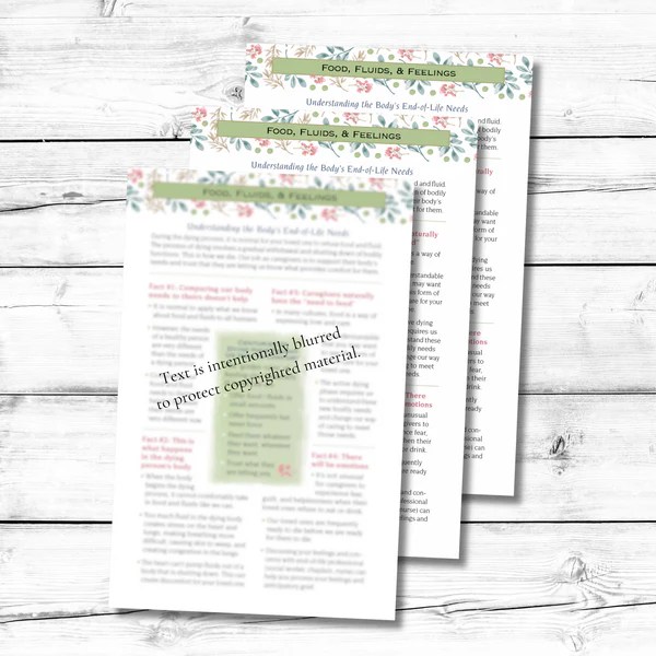 Hospice and Palliative Care Pocket Guide Food, Fluids, and Feelings