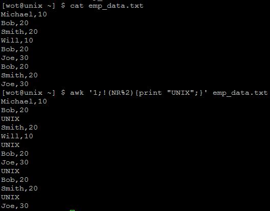 awk-command-insert-text-any-lines