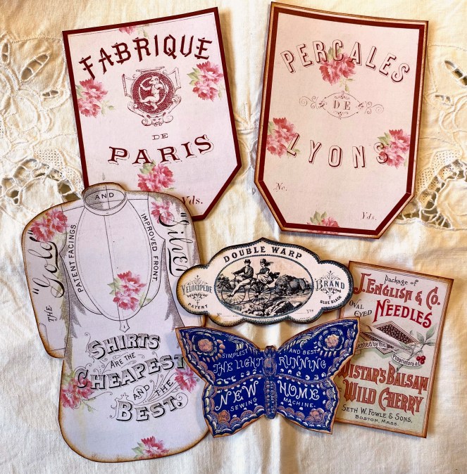 Needlework Ephemera + Freebie Wings of Whimsy