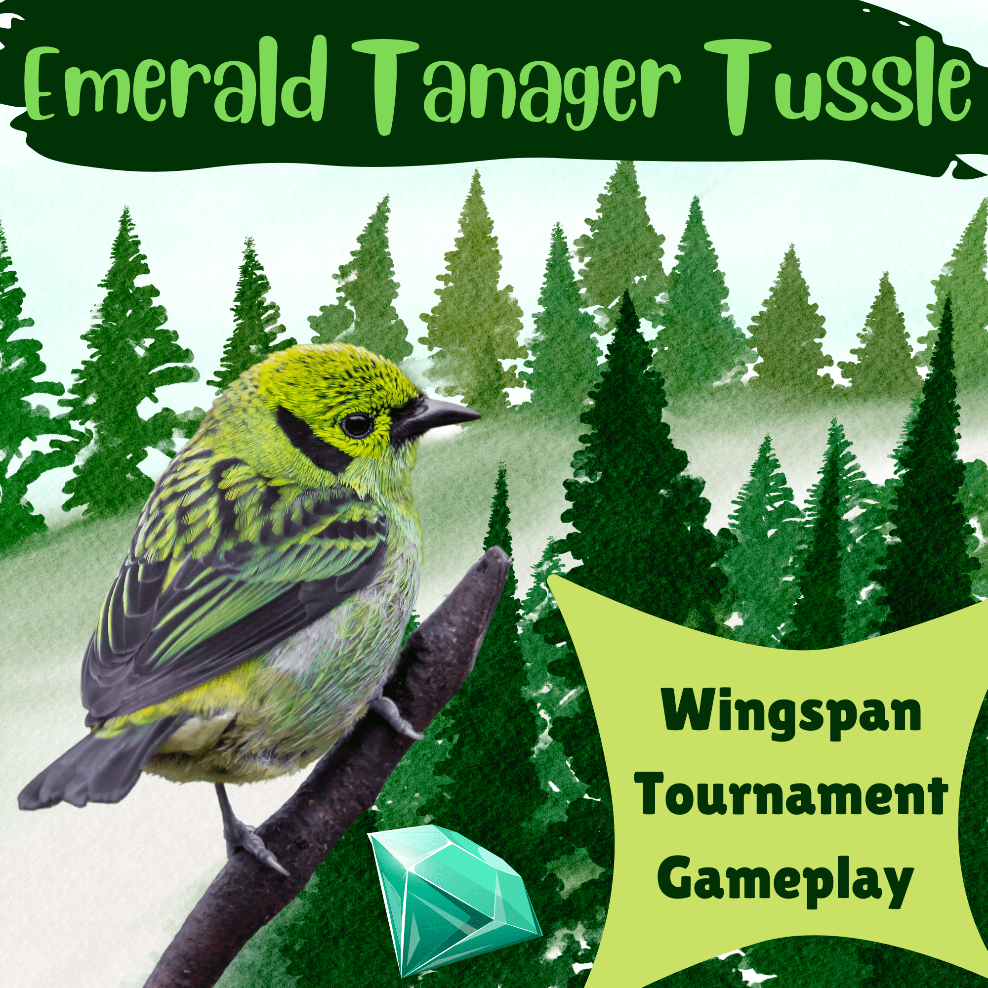 Wingspan Tournament Gameplay and Commentary Emerald Tanager Tussle