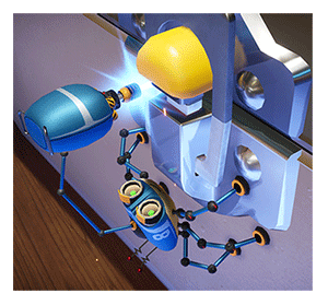 A depiction of the video game character Agent 8 from the Spyder video game, used as an illustration in the article by video game music composer Winifred Phillips.