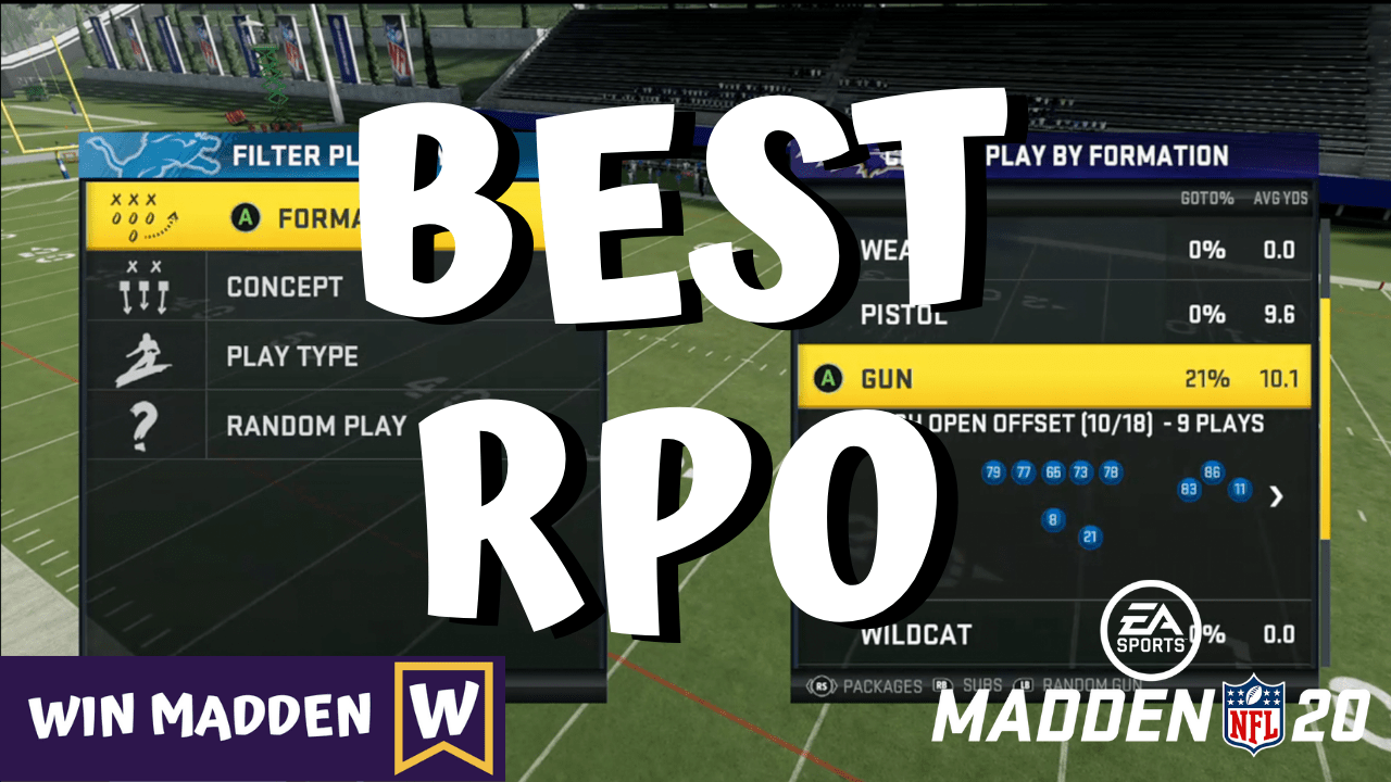 RPO Money Play Madden 20!!! Best Run Pass Option in the GAME!!! WinMadden