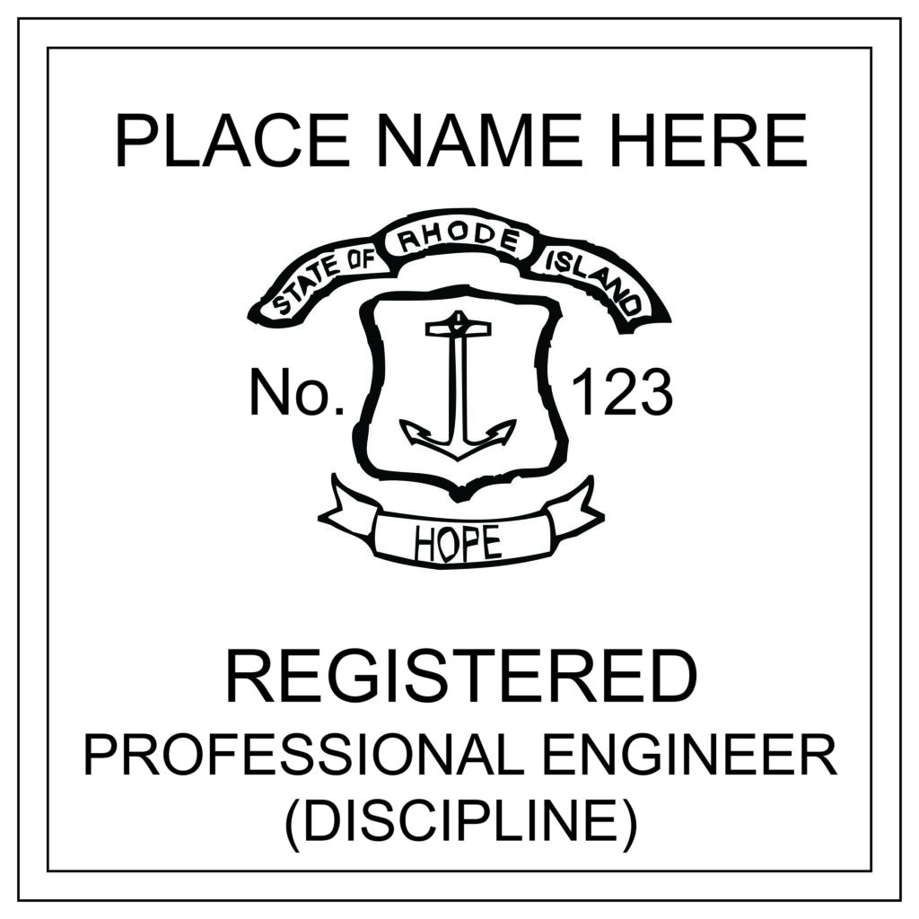RHODE ISLAND Registered Professional Engineer Stamp Winmark Stamp