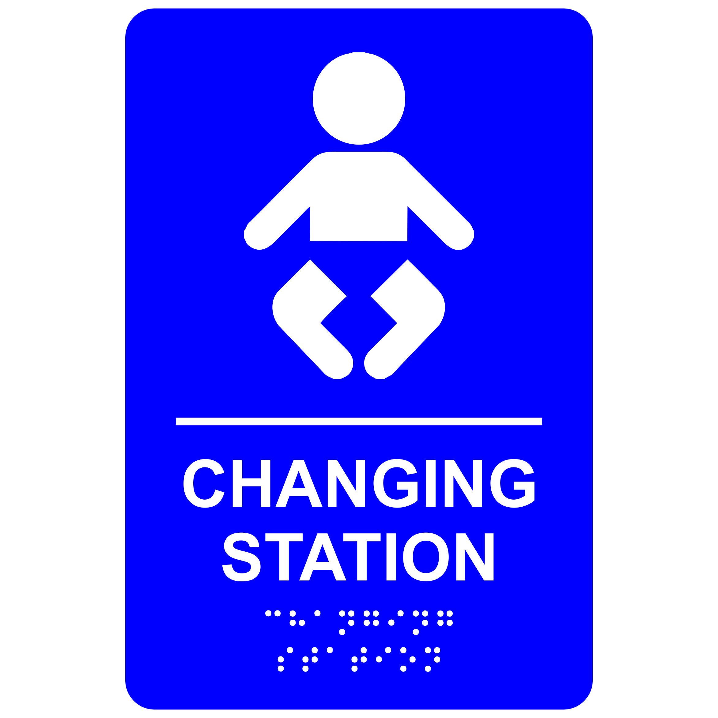 Changing Station Economy ADA signs with Braille Winmark Stamp