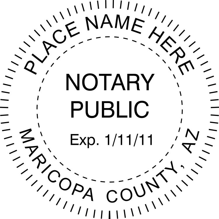 Arizona Notary Embosser Winmark Stamp & Sign Stamps and Signs