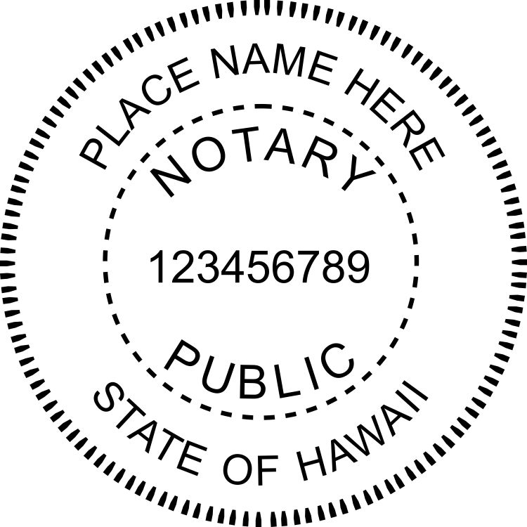 Hawaii Notary Embosser Winmark Stamp & Sign Stamps and Signs