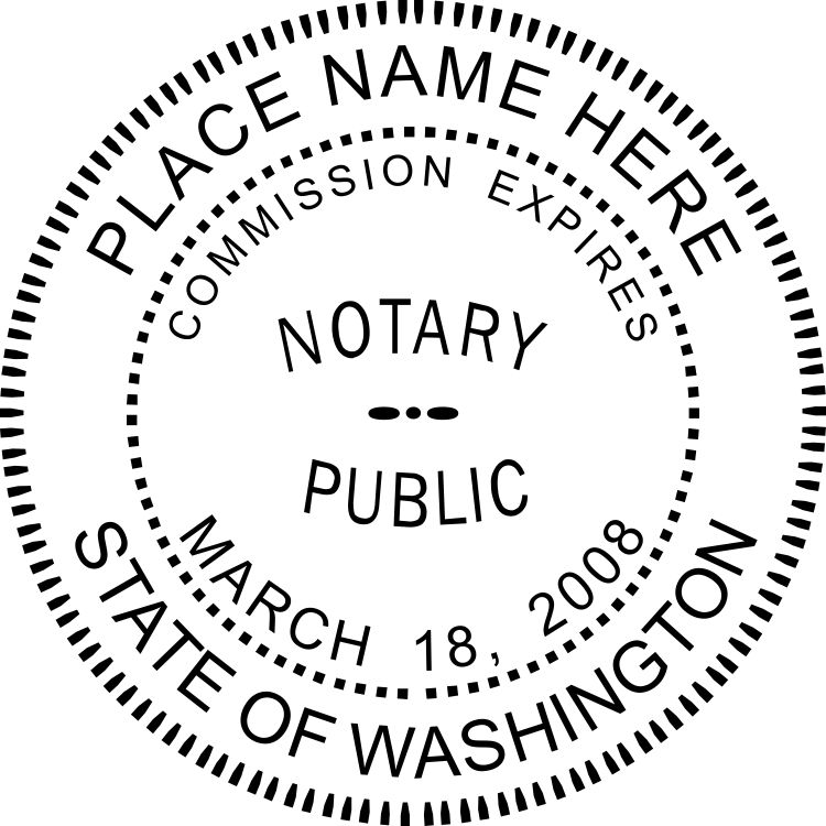 Washington Notary Embosser Winmark Stamp & Sign Stamps and Signs